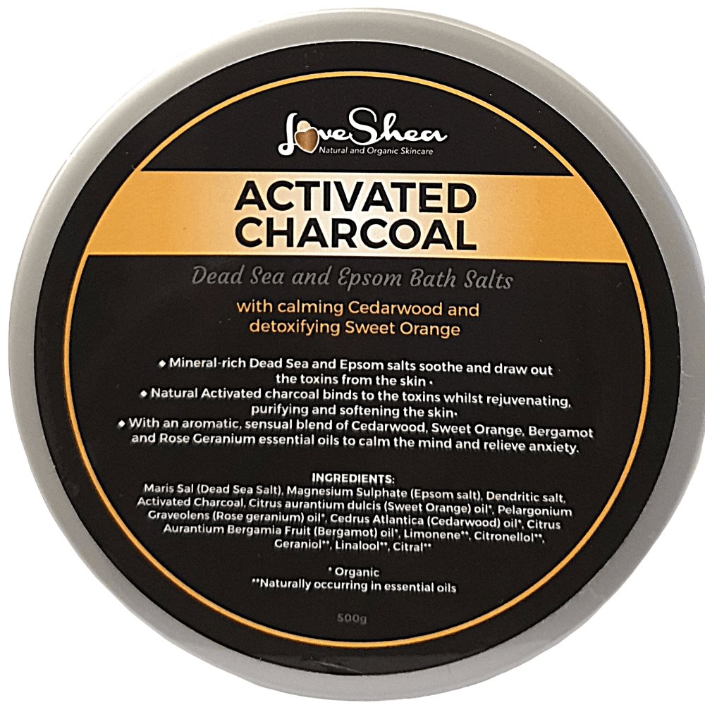 Activated Charcoal | Healing Bath Salts - LoveShea Skincare